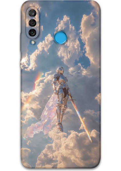 Huawei P30 Lite Uyumlu Retro Desenli Telefon Kılıfı + Ekran Koruyucu - 5841