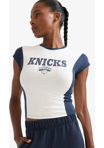 fit Nba Brooklyn Nets Slim Fit Bisiklet Yaka Kısa Kollu TIŞÖRT E3613AX25SM