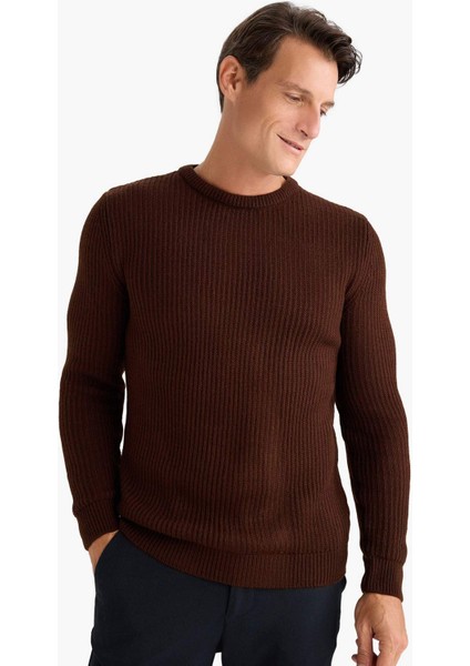 Regular Fit Bisiklet Yaka Triko Kazak A5268AX24AU