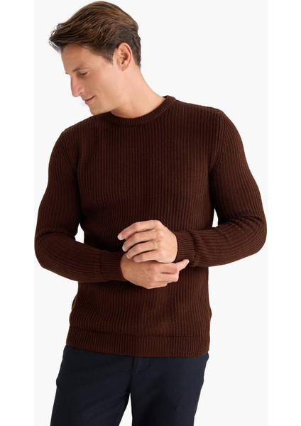 Regular Fit Bisiklet Yaka Triko Kazak A5268AX24AU modelleri