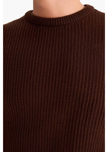 Regular Fit Bisiklet Yaka Triko Kazak A5268AX24AU indirimleri