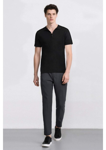 %100 Pamuk Keten Görünümlü Pantolon Beli Lastikli Slim Fit Dar Kesim Cepli Düz Paça fiyatları