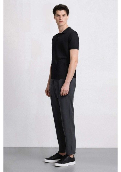 %100 Pamuk Keten Görünümlü Pantolon Beli Lastikli Slim Fit Dar Kesim Cepli Düz Paça modelleri