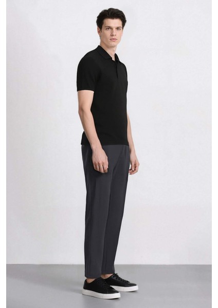 %100 Pamuk Keten Görünümlü Pantolon Beli Lastikli Slim Fit Dar Kesim Cepli Düz Paça fırsatları