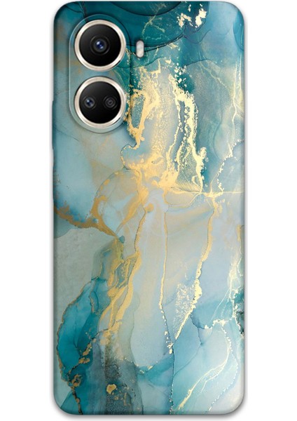 Huawei Nova 10 Se Uyumlu Mermer Desenli Telefon Kılıfı + Ekran Koruyucu - 5814