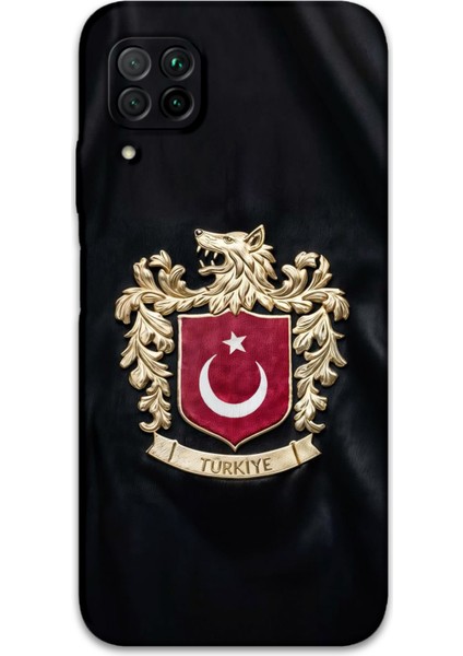 Huawei P40 Lite Uyumlu Türk Desenli Telefon Kılıfı + Ekran Koruyucu - 5855