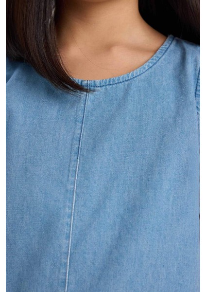 Kız Çocuk Kolsuz Jean Bluz E6194A825SM fırsatları