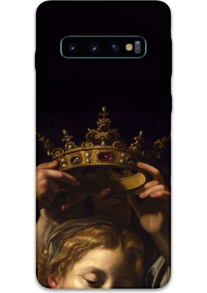 Galaxy S10 Plus Uyumlu Retro Desenli Telefon Kılıfı + Ekran Koruyucu - 5833
