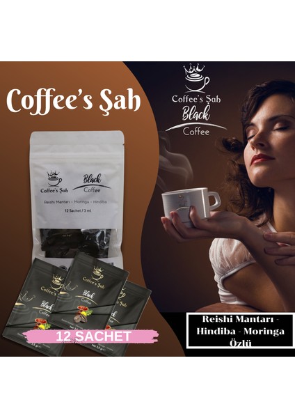 Kahve – Reishi Mantarı, Moringa ve Hindiba Özlü Fonksiyonel Kahve modelleri