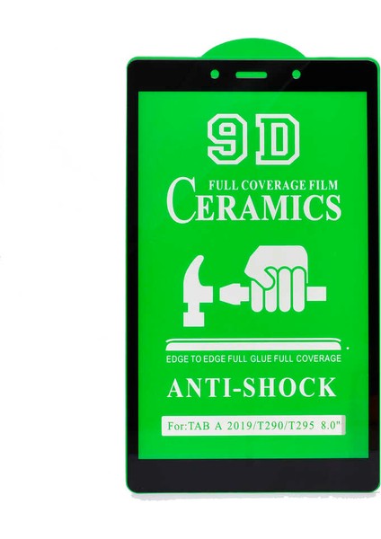 Galaxy Tab A 8.0 (2019) T290 Uyumlu Joec Tablet Seramik Ekran Koruyucu-Siyah