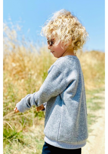 Girls & Boys Erkek Çocuk Sweatshirt Basic 2-5 Yaş, Gri Melanj fiyatları