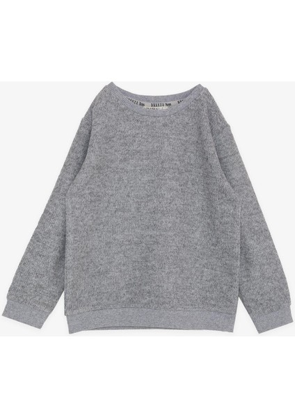 Girls & Boys Erkek Çocuk Sweatshirt Basic 2-5 Yaş, Gri Melanj modelleri