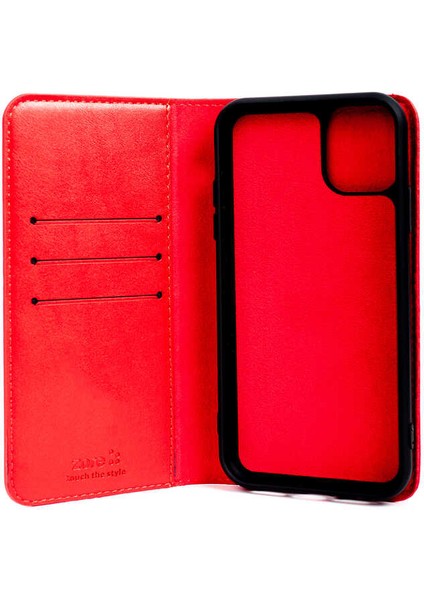 iPhone 12 Pro Max Uyumlu Joec Multi Cüzdan Kılıf-Kırmızı fırsatları