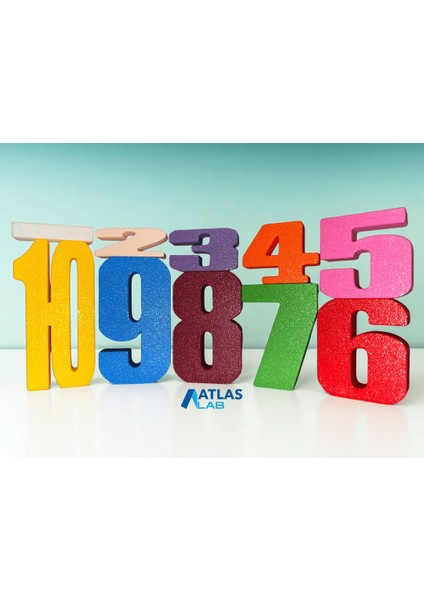 Montessori Sayı Blokları Eğitici Oyuncak Seti – 3D Baskı Çocuk Oyuncakları