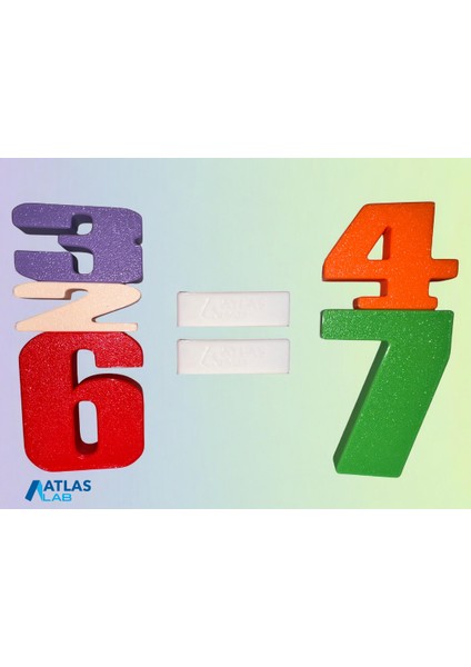 Montessori Sayı Blokları Eğitici Oyuncak Seti – 3D Baskı Çocuk Oyuncakları