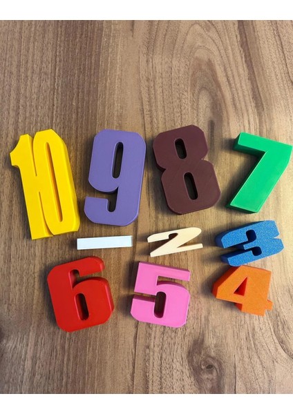 Montessori Sayı Blokları Eğitici Oyuncak Seti – 3D Baskı Çocuk Oyuncakları