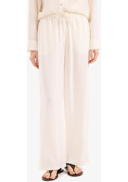 Regular Fit Esnek Belli Plaj Pantolonu-Fall in Love E1172AX25SM