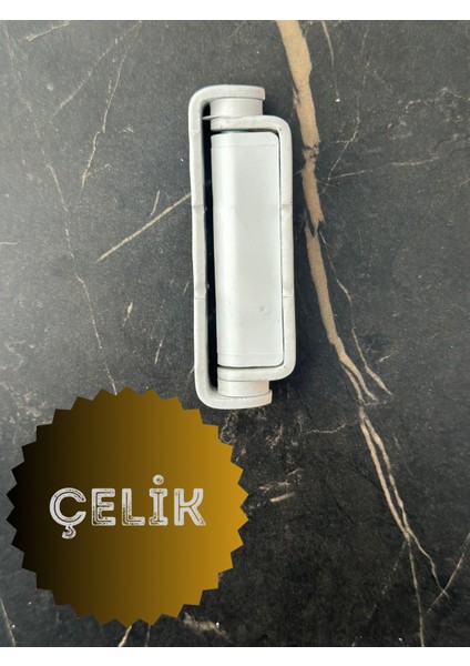 Pvc Pimapen Kapı Pencere Pratik Çelik Menteşe 80MM Beyaz (200 Adet-1 Koli)