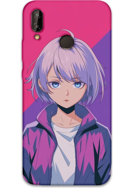 Huawei P20 Lite Uyumlu Anime Desenli Telefon Kılıfı + Ekran Koruyucu - 5742