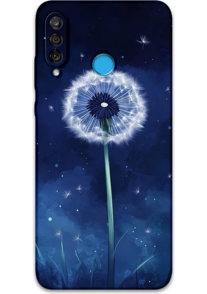 Huawei P30 Lite Uyumlu Çiçek Desenli Telefon Kılıfı + Ekran Koruyucu - 5787