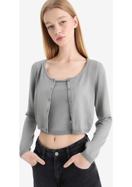 Coool Slim Fit Dar Kesim Bisiklet Yaka Triko Kazak E7513AX25SP modelleri