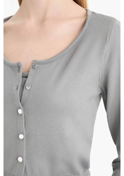 Coool Slim Fit Dar Kesim Bisiklet Yaka Triko Kazak E7513AX25SP indirimleri