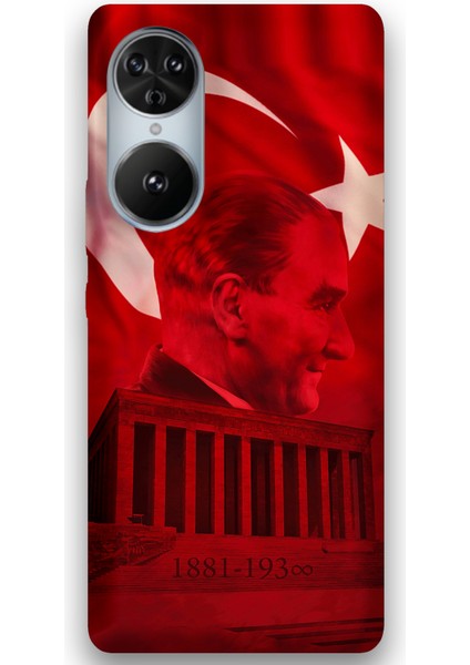 Reeder S19 Max Pro S Edge Uyumlu Atatürk Desenli Telefon Kılıfı + Ekran Koruyucu - 5848