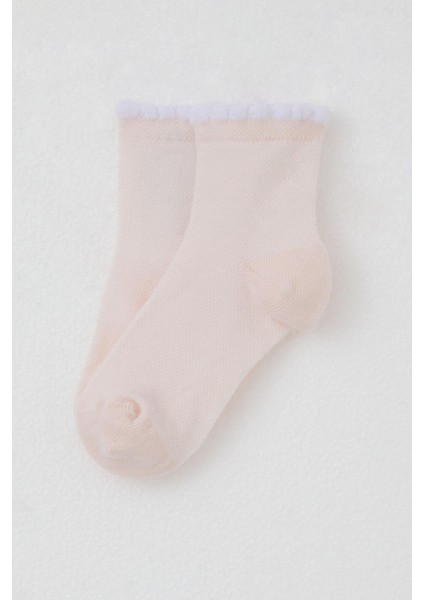 Kız Çocuk Soket Çorap Basic 1-6 Yaş, Pembe