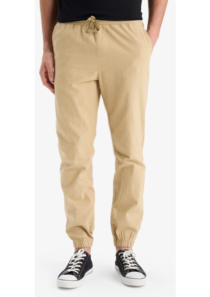 %100 Pamuk Kargo Jogger Pantolon Üç Cepli E0834AX25SM