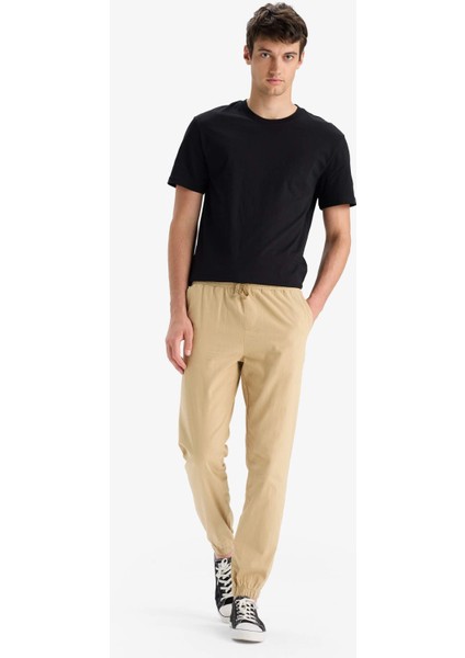 %100 Pamuk Kargo Jogger Pantolon Üç Cepli E0834AX25SM