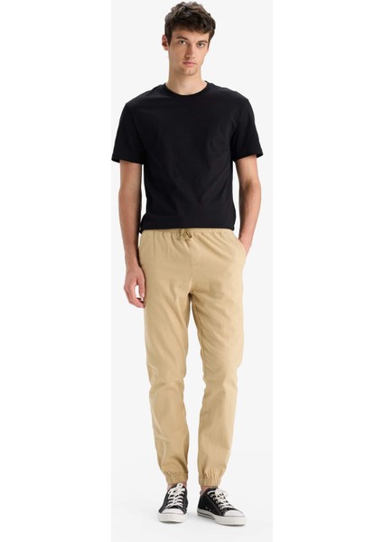 %100 Pamuk Kargo Jogger Pantolon Üç Cepli E0834AX25SM