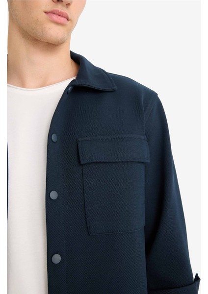 Regular Fit Çift Cepli Twill Uzun Kollu Gömlek E7689AX25SP indirimleri
