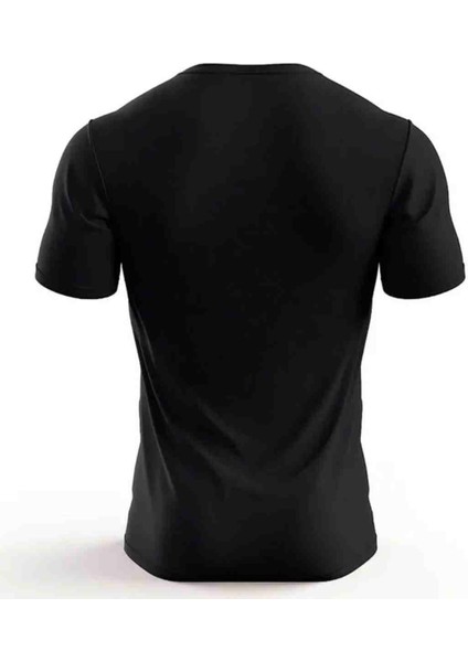 Siyah&beyaz Kurt Baskılı Özel Tasarım Oversize Tshirt