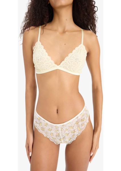Dantelli Çiçekli Brazilian Külot-Fall in Love E6987AX25SP modelleri