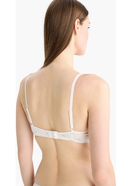 Baskılı Dantel Detaylı First Bra-Fall in Love E7043AX25SM