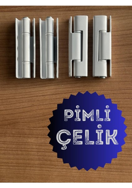 Pvc Pimapen Kapı Pencere Menteşesi Çelik 90MM /6 Adet) Vidalar Dahil