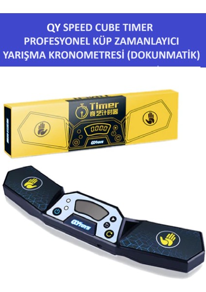 Qy Zeka Küpü Zamanlayıcı - Speed Cube Timer - Sabır Küpü Kronometresi - Wca Uyumlu modelleri