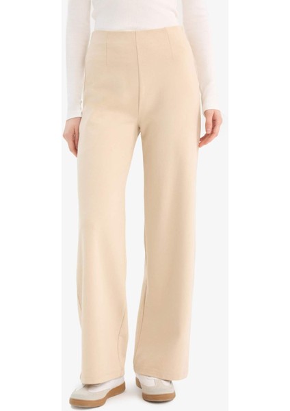 Wide Leg Standart Boy Basic Düz Geniş Bol Paça Eşofman Altı E7952AX25SP