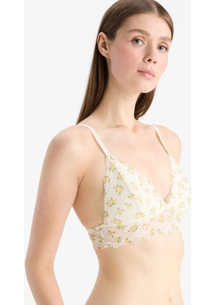 Baskılı Pedli Dantel Bralet-Fall in Love E6986AX25SP modelleri