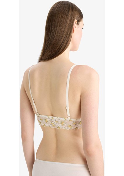 Baskılı Pedli Dantel Bralet-Fall in Love E6986AX25SP indirimleri