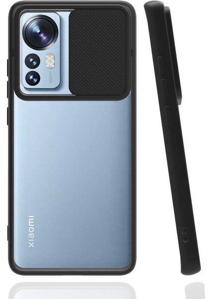 Xiaomi Mi 12 Kılıf Joec Lensi Kapak-Siyah