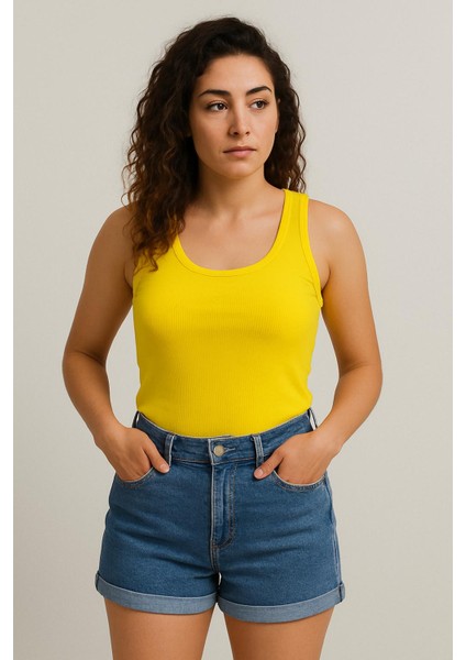 Kadın Kaşkorse Geniş Askılı Crop fırsatları