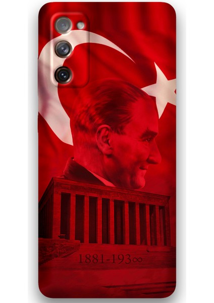 Galaxy Note 20 Uyumlu Atatürk Desenli Telefon Kılıfı + Ekran Koruyucu - 5848