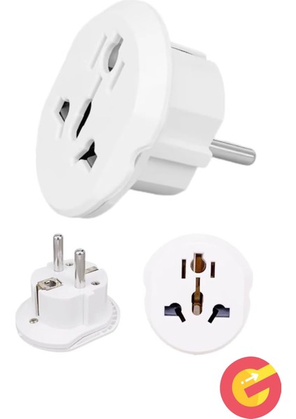 Evrensel Uluslararası Priz Fiş Adaptör Çevirici 16A 250V Seyahat Fişi Dönüştürücü Adaptörü, Ce Sertifikalı, 200'DEN Fazla Ülkede Abd/avustralya/uk