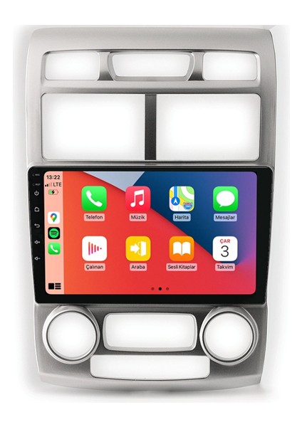 Kia Sportage Multimedya (2007-2010) 4 GB Ram, 64 GB Hafıza, 8 Çekirdek, Navigatör