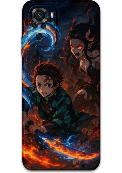 Xiaomi Redmi Note 10S Uyumlu Anime Desenli Telefon Kılıfı + Ekran Koruyucu - 5745