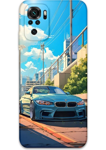 Xiaomi Redmi Note 10S Uyumlu Araba Desenli Telefon Kılıfı + Ekran Koruyucu - 5760