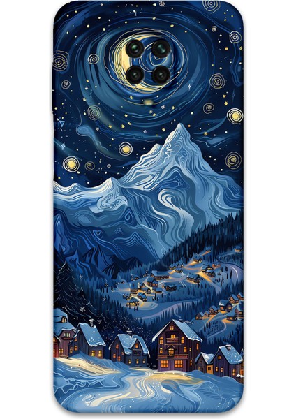 Xiaomi Redmi Note 9s Uyumlu Uzay Desenli Telefon Kılıfı + Ekran Koruyucu - 5857
