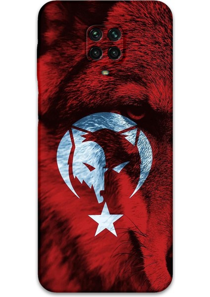 Xiaomi Redmi Note 9 Pro Uyumlu Türk Bayrağı Desenli Telefon Kılıfı + Ekran Koruyucu - 5856