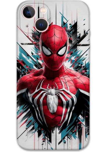 iPhone 13 Uyumlu Spiderman Desenli Telefon Kılıfı + Ekran Koruyucu - 5831